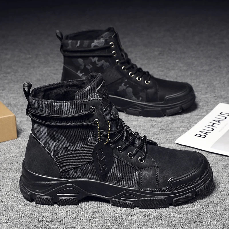 Bota Masculina Militar Camuflagem