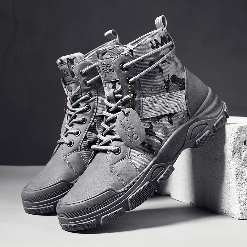 Bota Masculina Militar Camuflagem