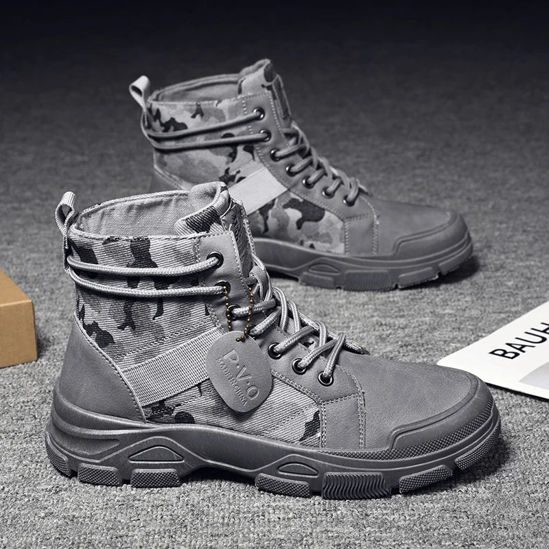 Bota Masculina Militar Camuflagem