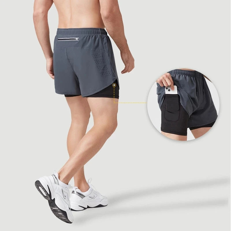 Short Masculino Esportivo Camada Dupla