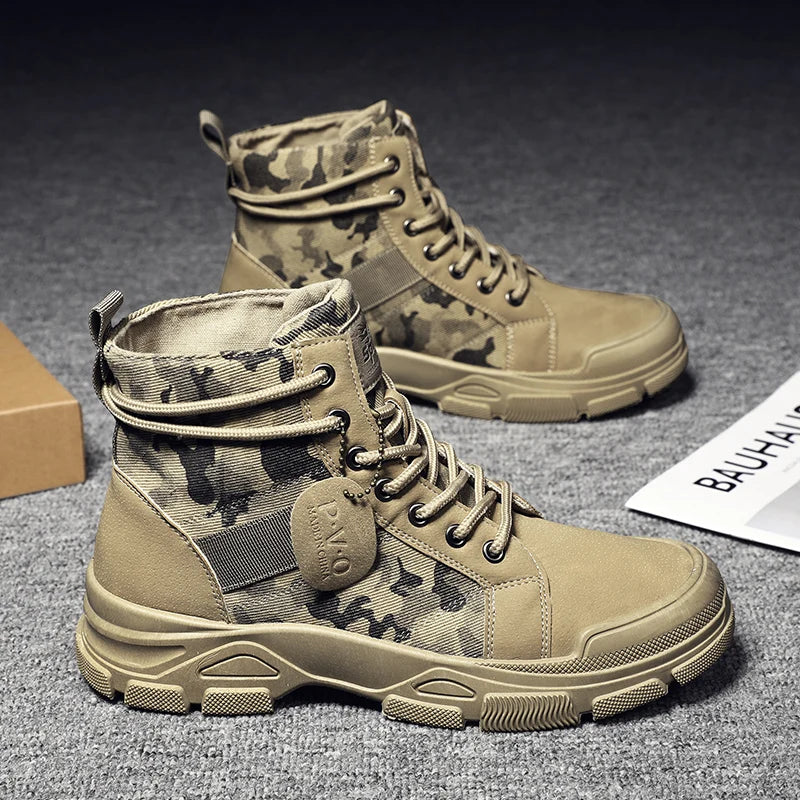 Bota Masculina Militar Camuflagem